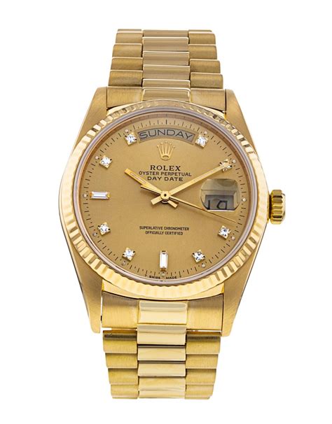 Rolex president watch seconds function